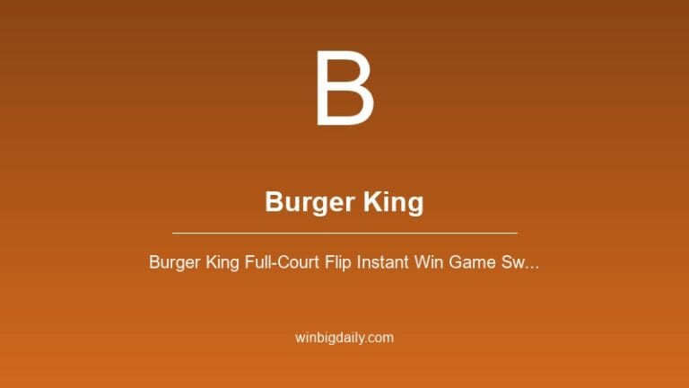 burger king sweepstakes