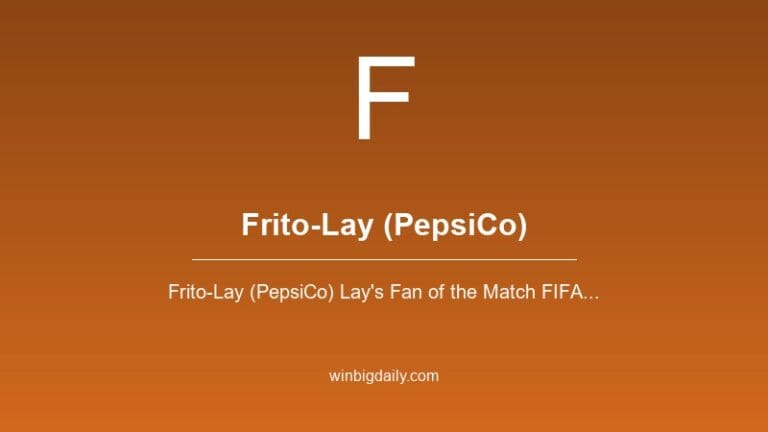 frito-lay (pepsico) sweepstakes