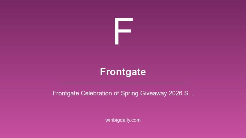 frontgate sweepstakes