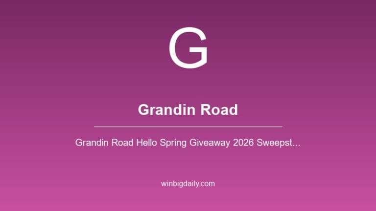 grandin road sweepstakes