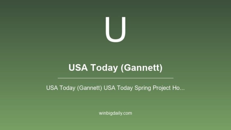 usa today (gannett) sweepstakes