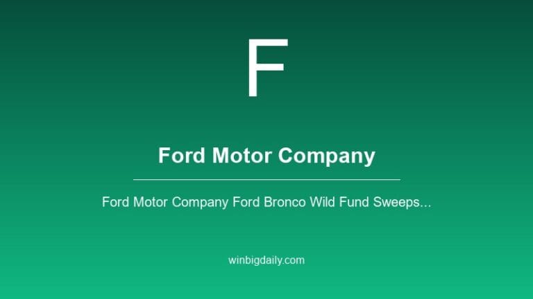 ford motor company sweepstakes