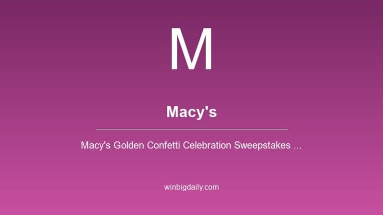 macy's sweepstakes
