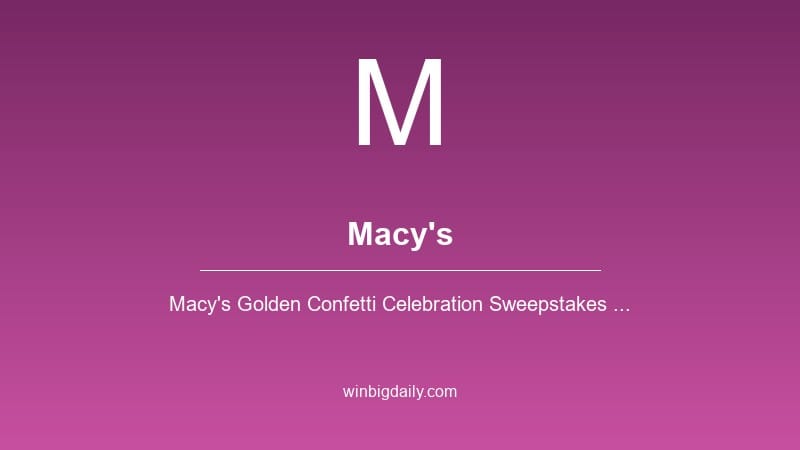 macy's sweepstakes