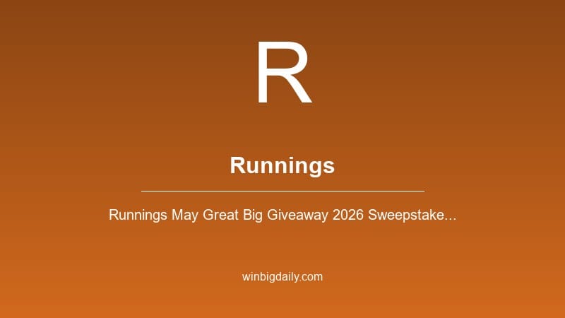 runnings sweepstakes