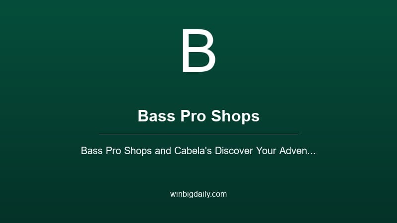 bass pro shops sweepstakes