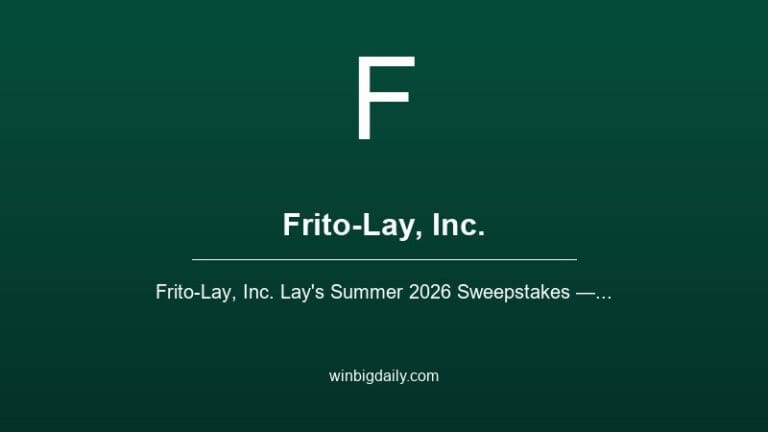 frito-lay, inc. sweepstakes