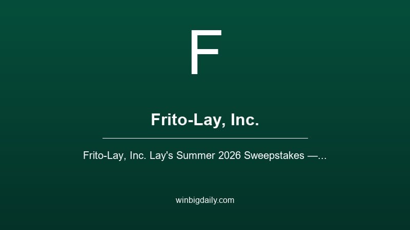 frito-lay, inc. sweepstakes