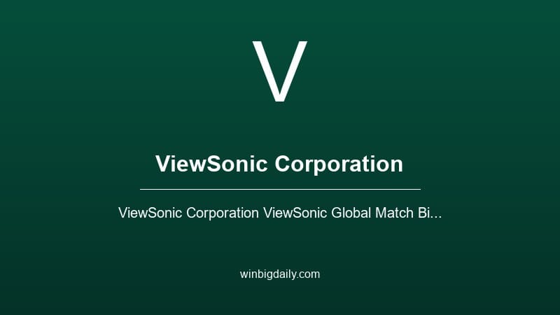 viewsonic corporation sweepstakes