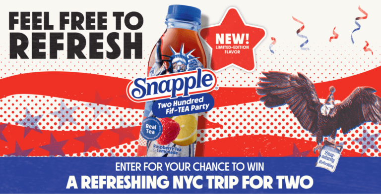 snapple beverage sweepstakes