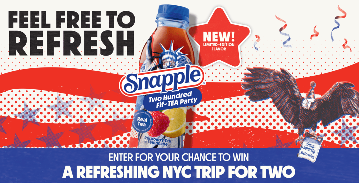 snapple beverage sweepstakes