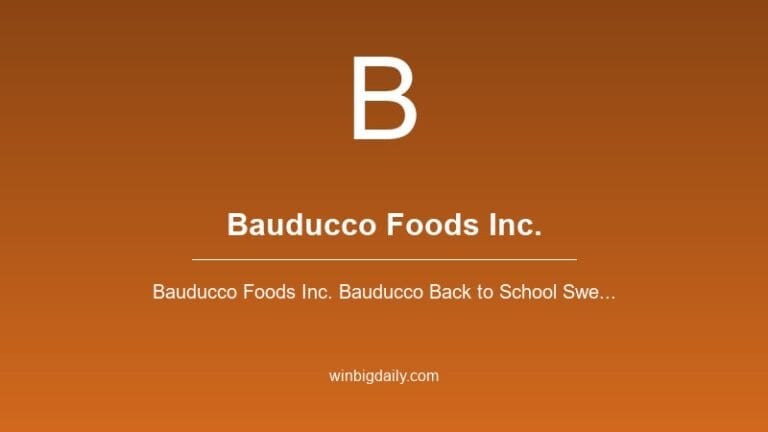 bauducco foods inc. sweepstakes
