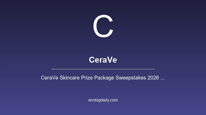 cerave sweepstakes