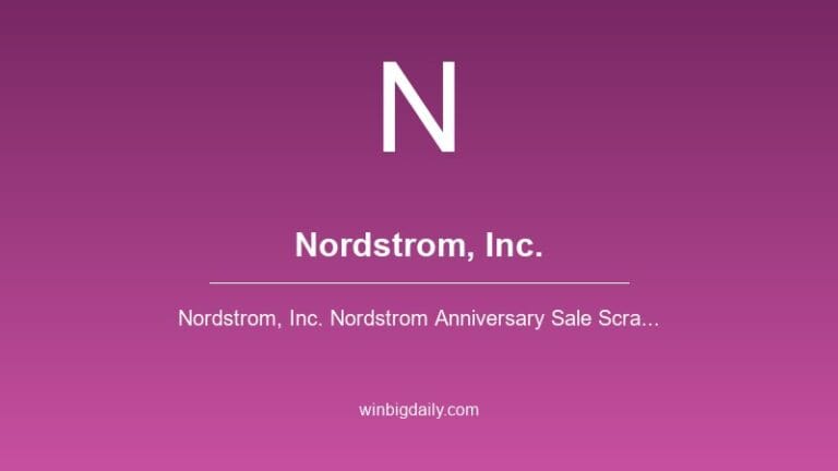 nordstrom, inc. sweepstakes