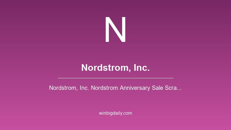 nordstrom, inc. sweepstakes