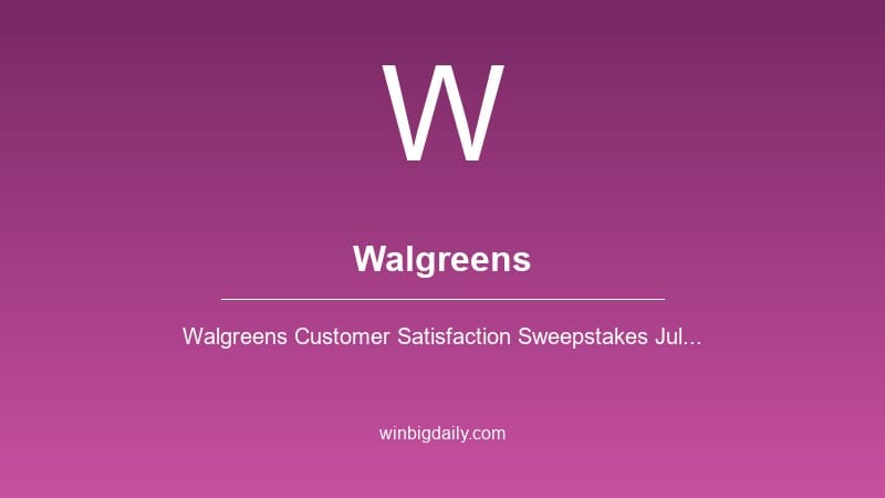 walgreens sweepstakes