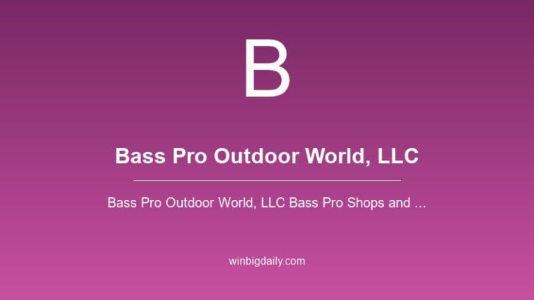 bass pro outdoor world, llc sweepstakes