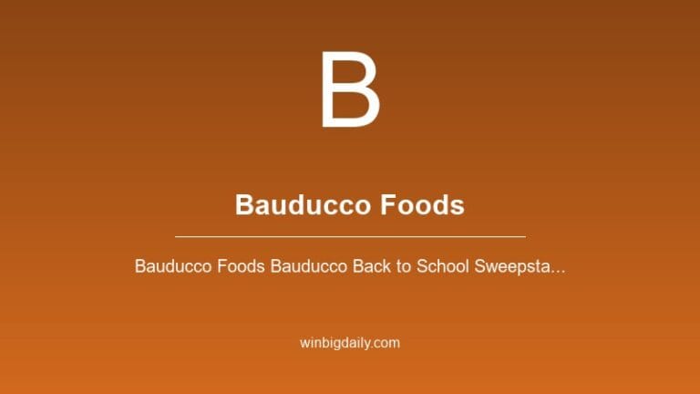 bauducco foods sweepstakes