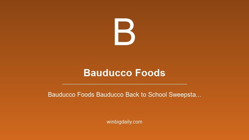 bauducco foods sweepstakes