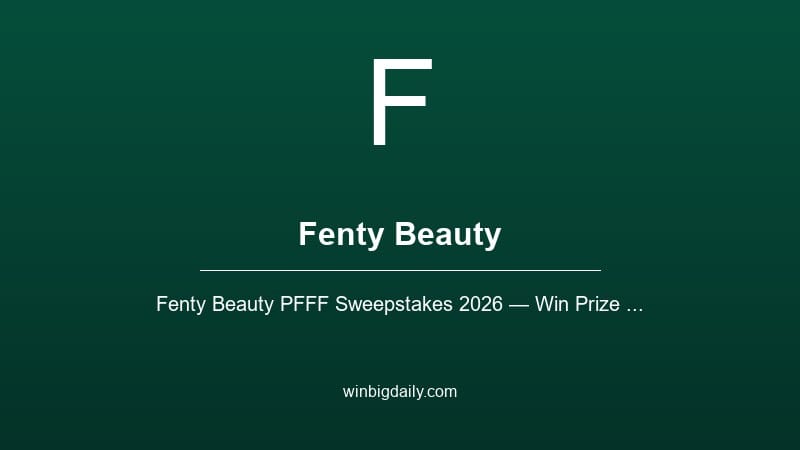 fenty beauty sweepstakes