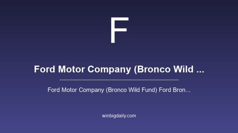 ford motor sweepstakes