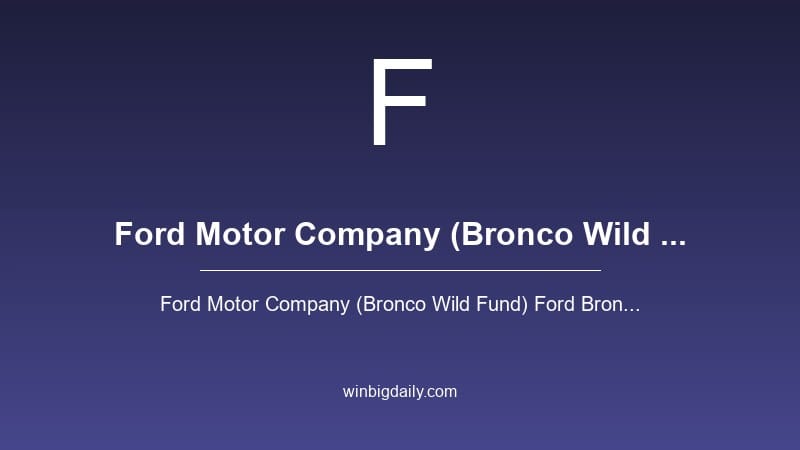 ford motor sweepstakes
