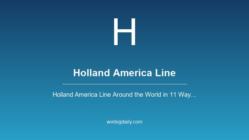 holland america line sweepstakes