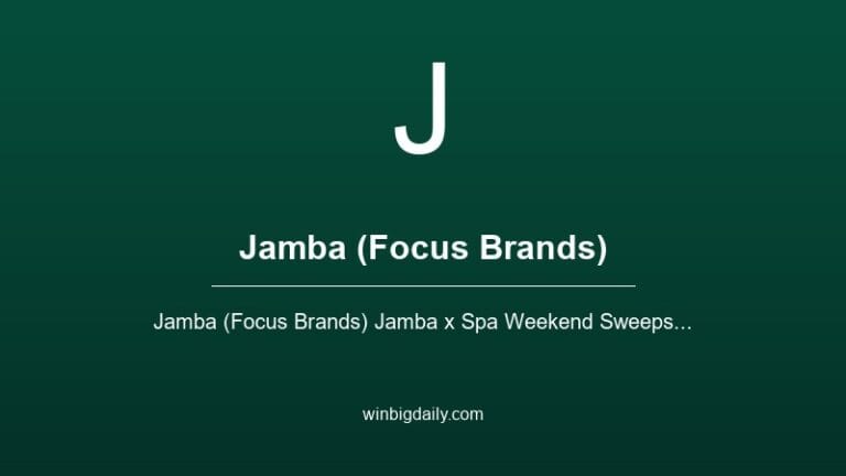 jamba (focus brands) sweepstakes