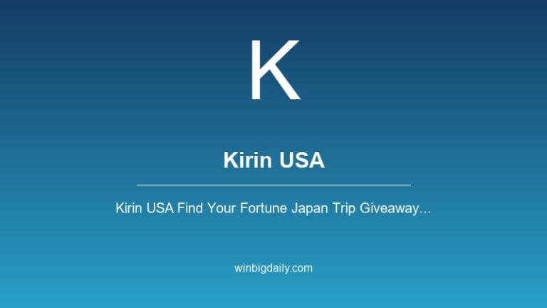 kirin usa sweepstakes
