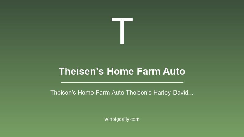theisen's home farm auto sweepstakes