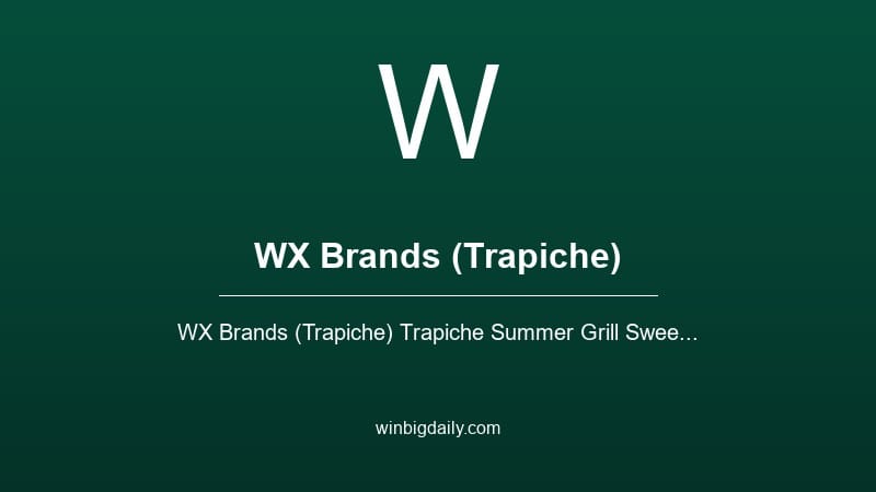 wx brands (trapiche) sweepstakes