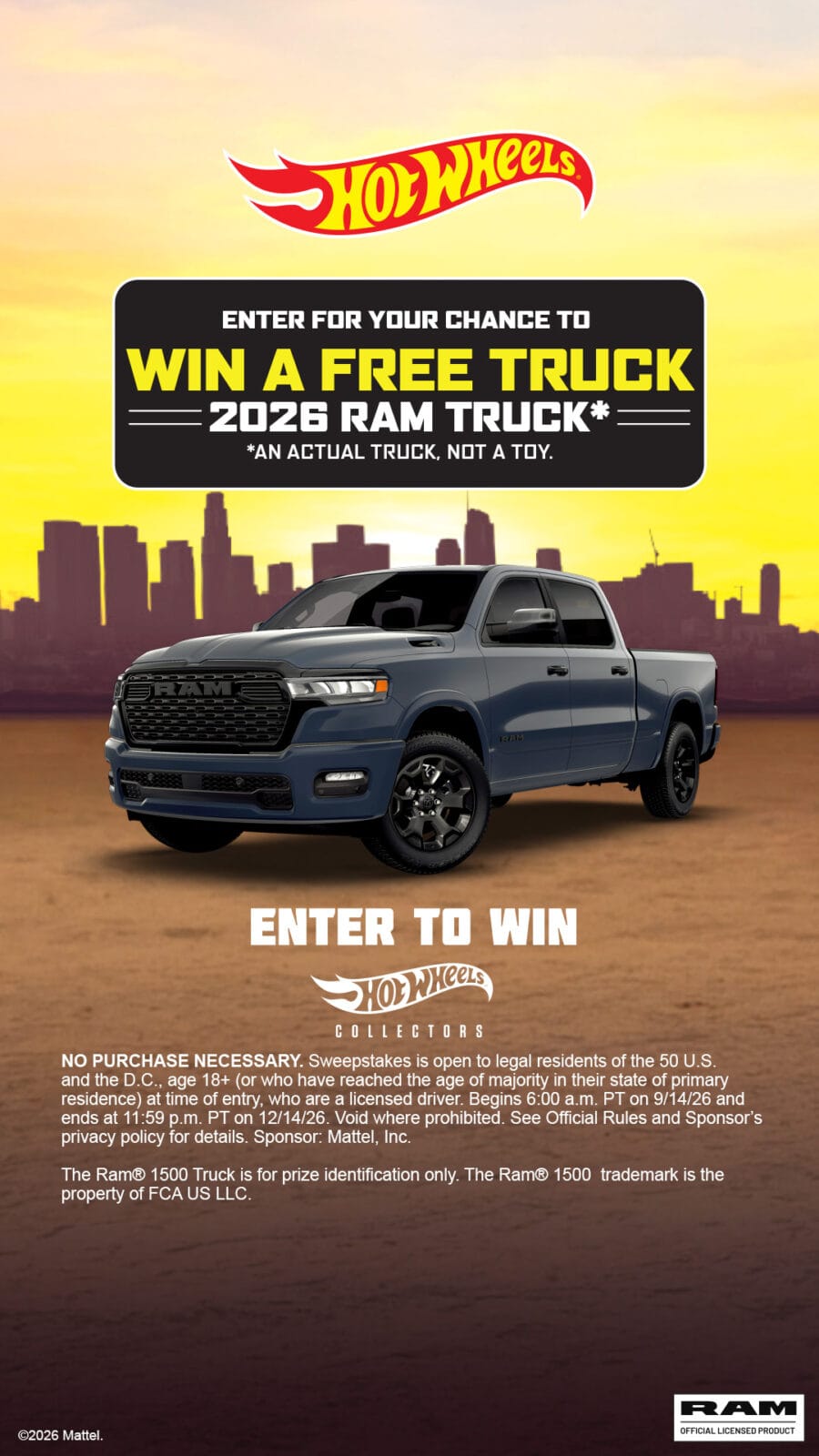 mattel, inc. sweepstakes