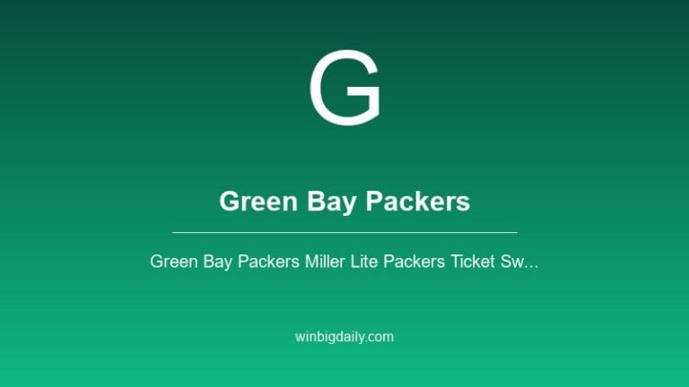 green bay packers sweepstakes