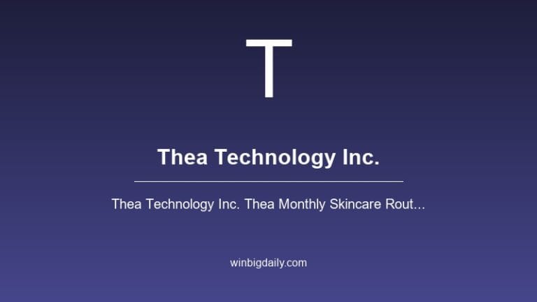 thea technology inc. sweepstakes