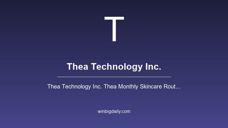 thea technology inc. sweepstakes