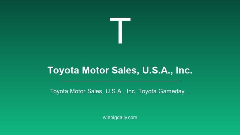 toyota motor sweepstakes
