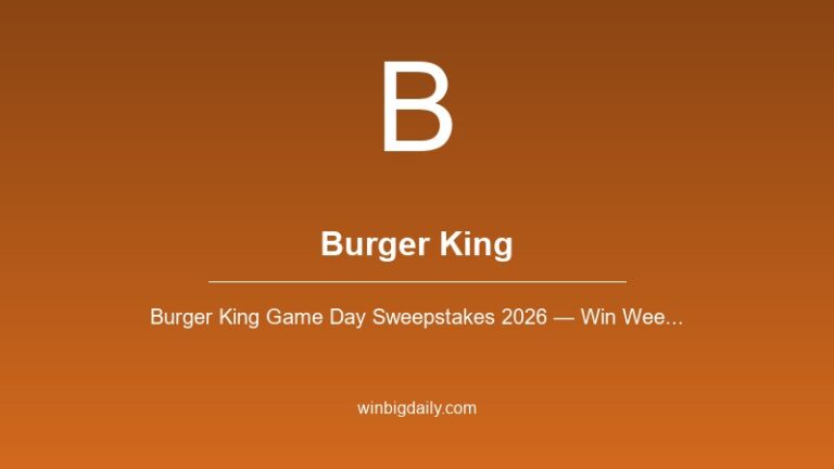 burger king sweepstakes