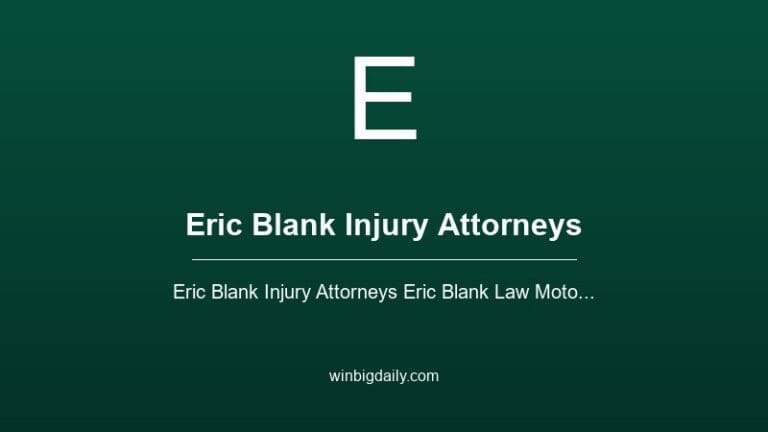 eric blank injury attorneys sweepstakes