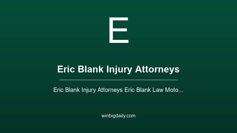 eric blank injury attorneys sweepstakes