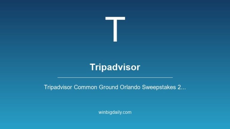 tripadvisor sweepstakes