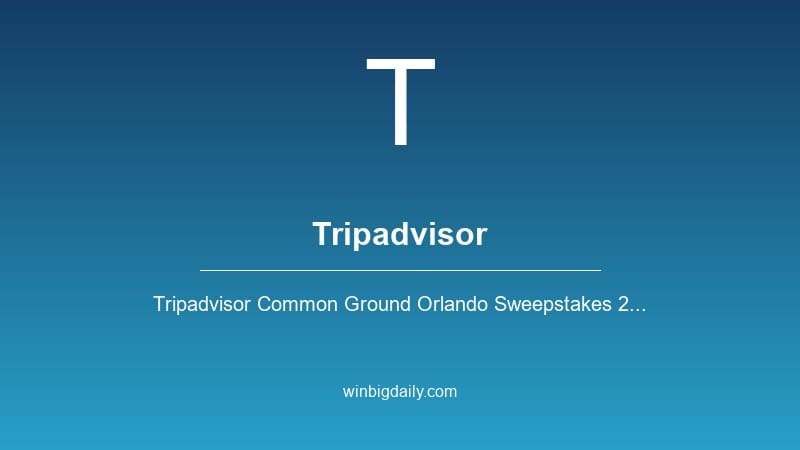 tripadvisor sweepstakes