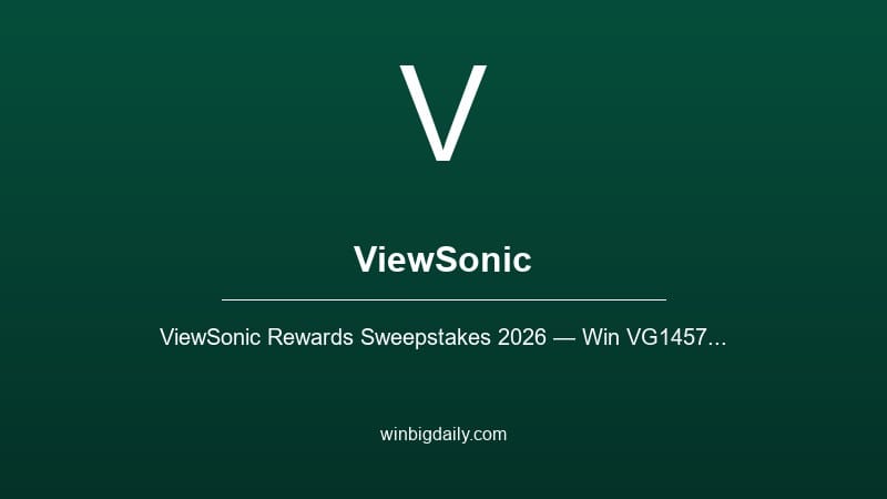 viewsonic sweepstakes